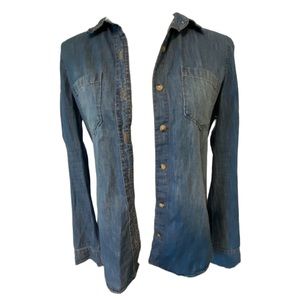 SO Button Down Lightweight Jean Jacket